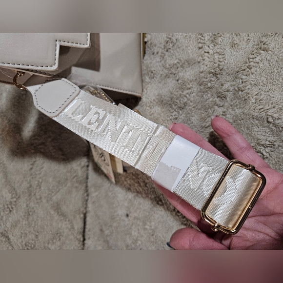 Valentino Orlandi Cream With Gold Accents Shoulder Bag And Wallet Set NWTS - Picture 6 of 14